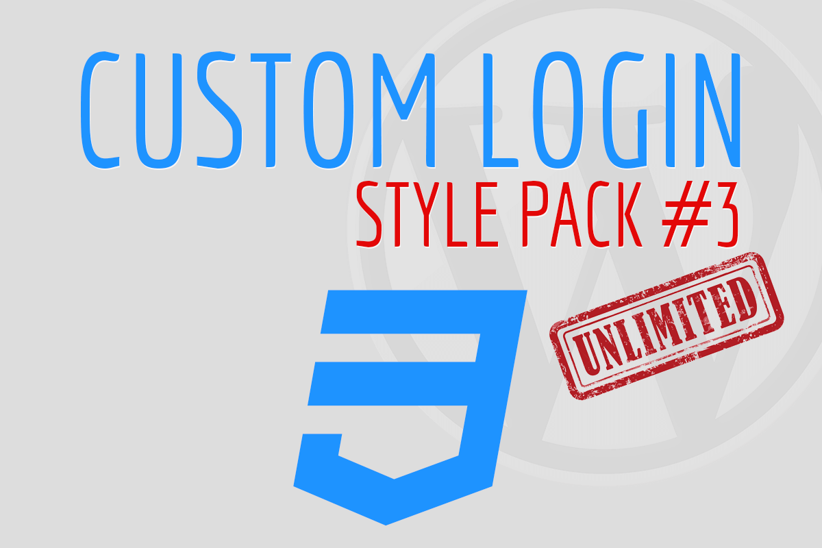 Custom Login Style Pack #3