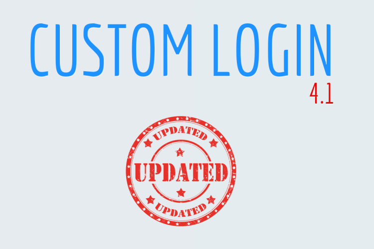 Custom Login 4.1.x Released